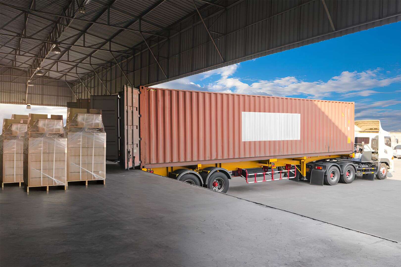 Container Goods Curved Loading and Unloading Case