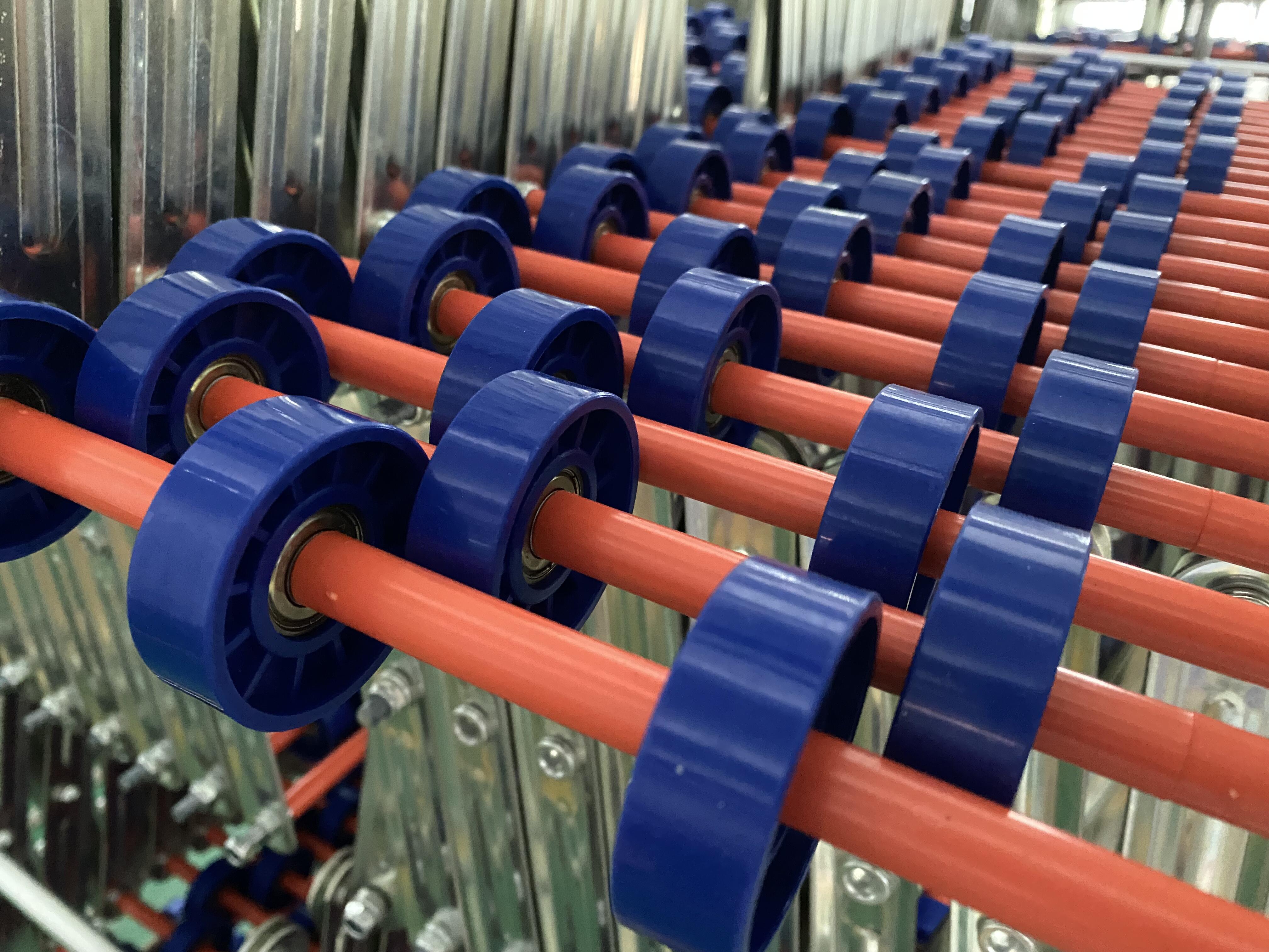 Gravity Skate Wheel Conveyor ABS plastic rollers