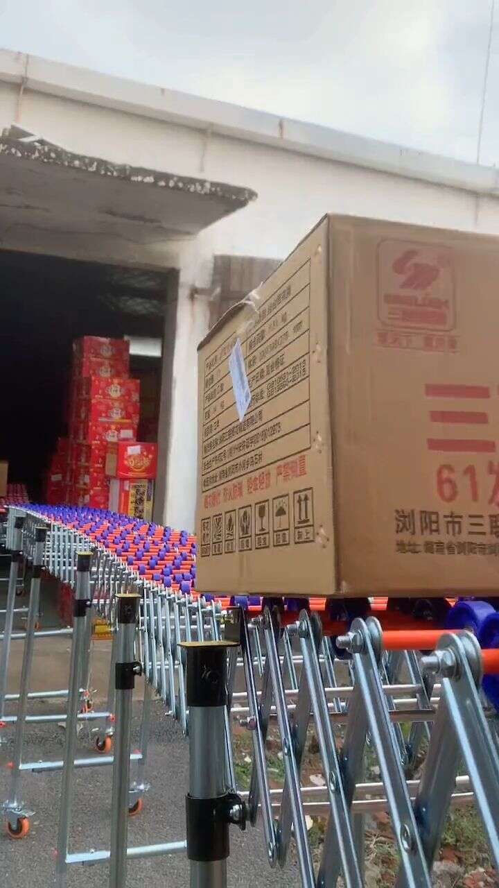 On-Site View of a 90° Gravity Skate Wheel Conveyor Turn